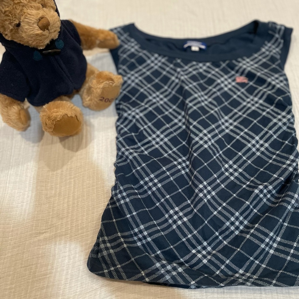 EUC Burberry Blue Sleeveless Top